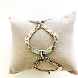 Silver Bracelet with Toggle